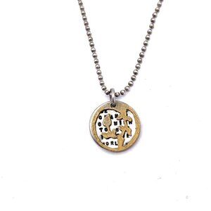 925 Sterling Silver Gandhi Ivy Ball Chain Necklace Spring Ring Closure 16 Inch